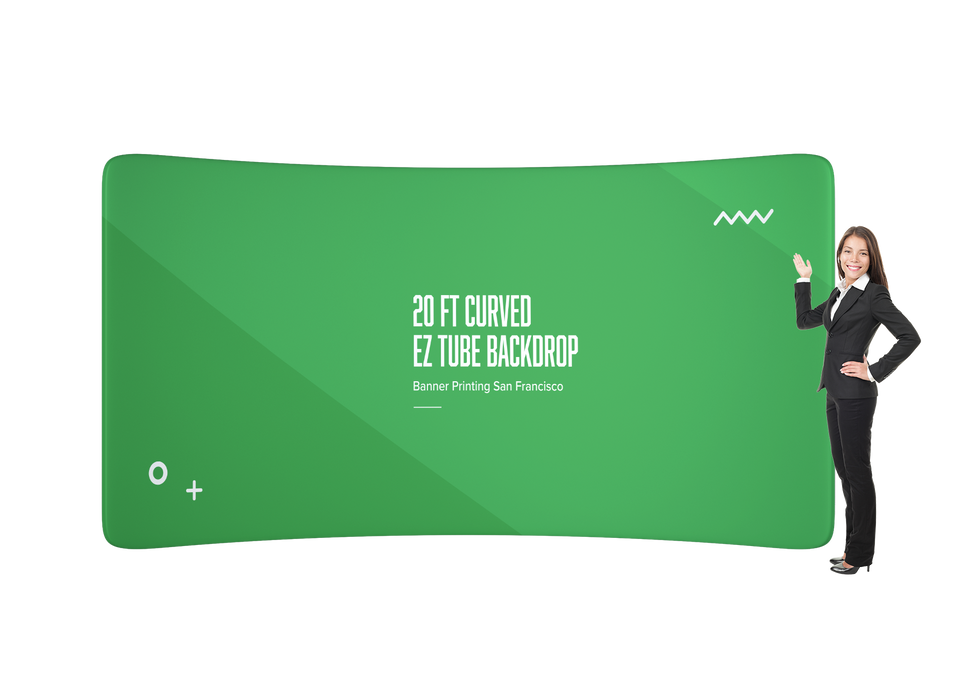 20ft Curved EZ Tube Backdrop