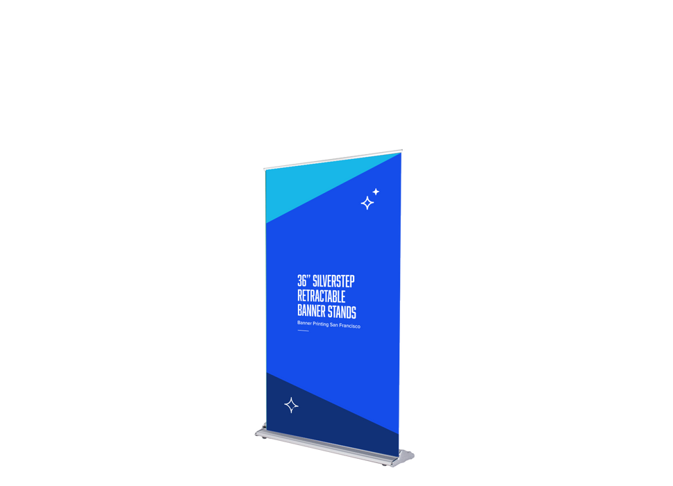 36” Silverstep Retractable Banner Stands