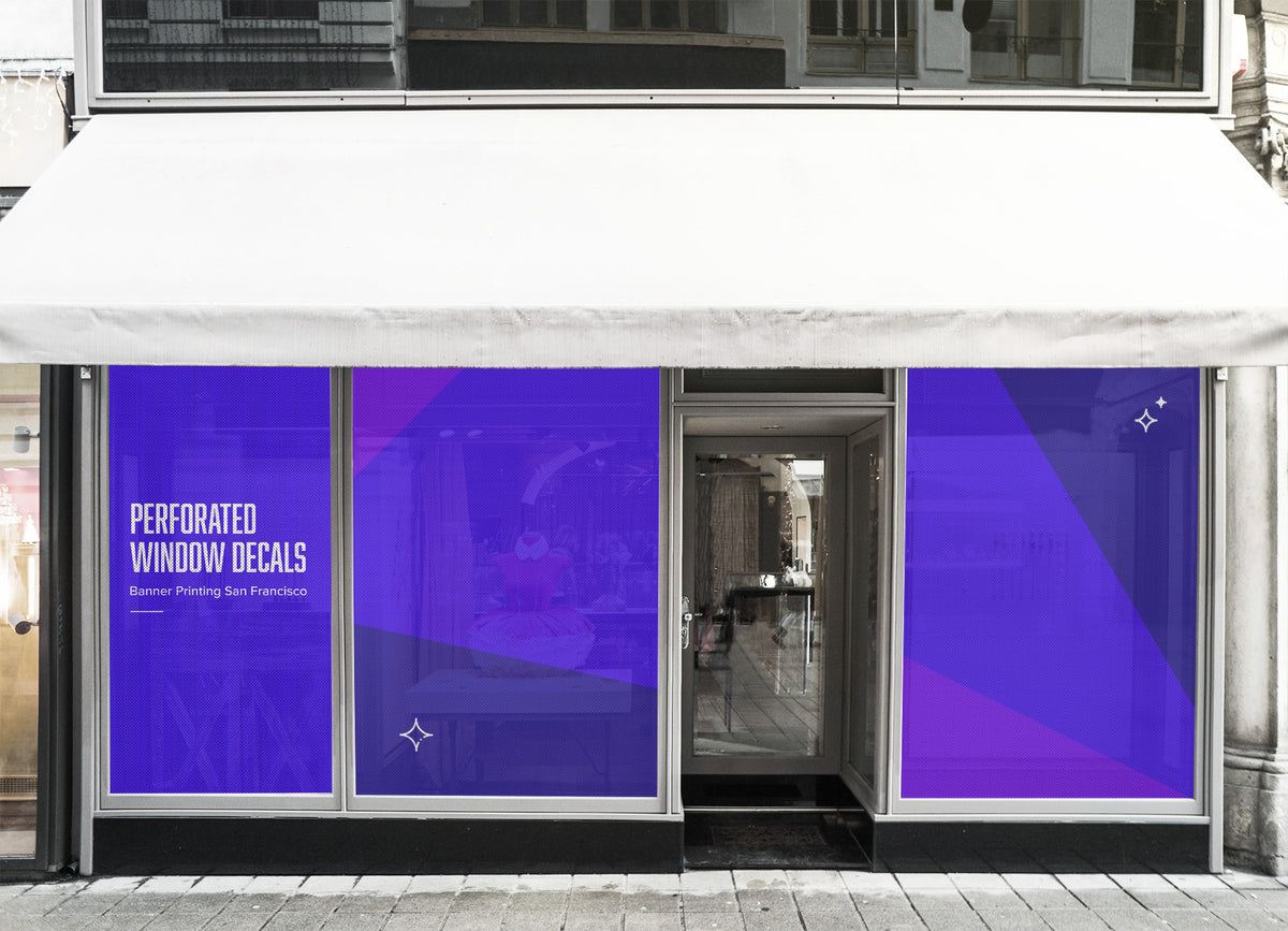 Banner Printing San Francisco | Perforated Window Decals